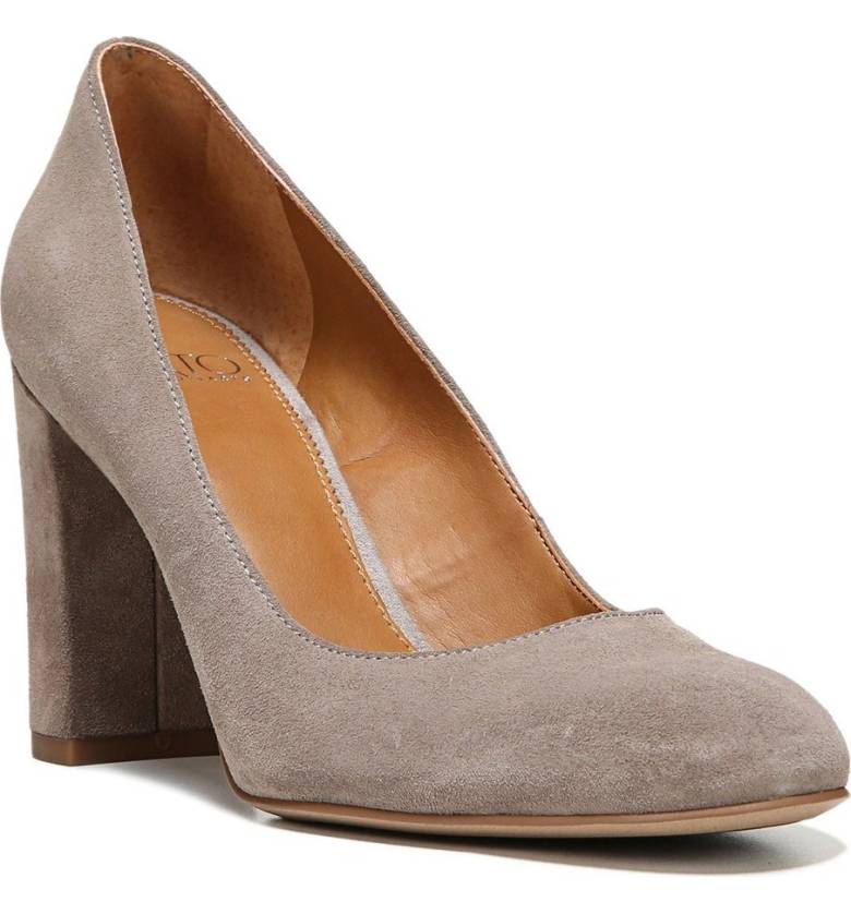 Franco Sarto Aziza Block Heel Pump - Petite Shoes