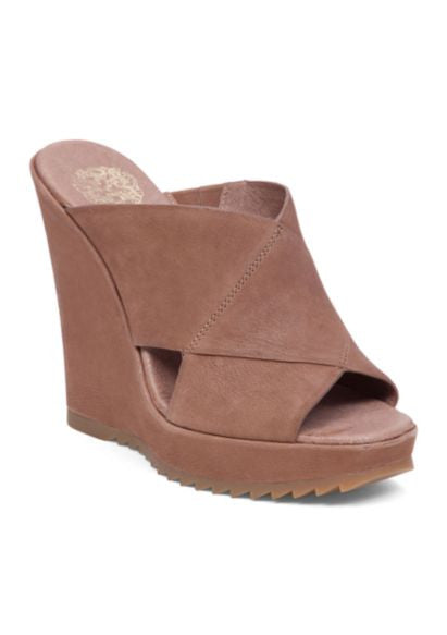 Vince Camuto Garton - Lug Sole Crisscross Strap Wedge - Petite Shoes