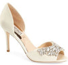 Badgley Mischka Candance Crystal Embellished d'Orsay Pump - Petite Shoes